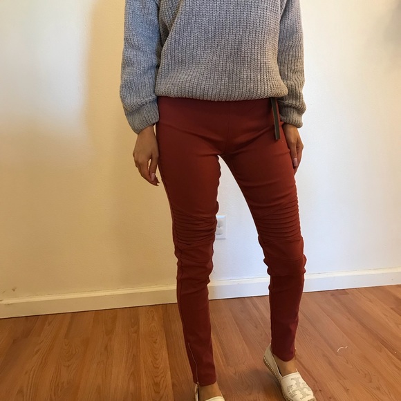 Mauve Ankle Zip Motto Leggings - Picture 7 of 7